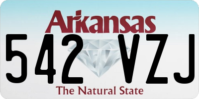 AR license plate 542VZJ