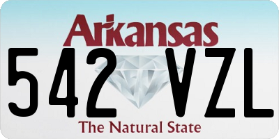 AR license plate 542VZL