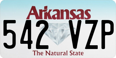 AR license plate 542VZP
