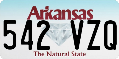 AR license plate 542VZQ