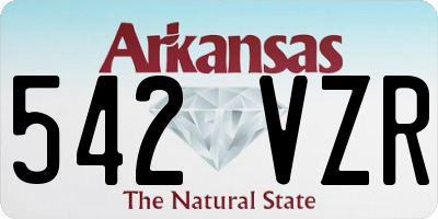 AR license plate 542VZR