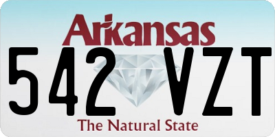 AR license plate 542VZT