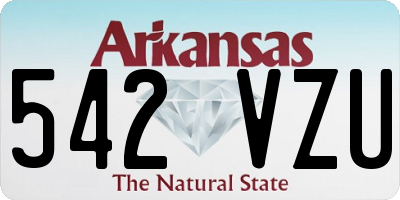 AR license plate 542VZU