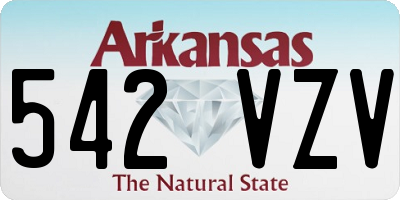 AR license plate 542VZV