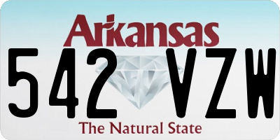 AR license plate 542VZW
