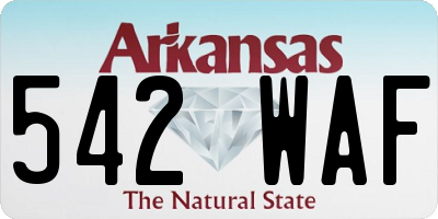 AR license plate 542WAF