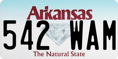 AR license plate 542WAM