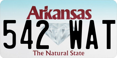 AR license plate 542WAT