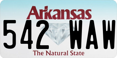 AR license plate 542WAW