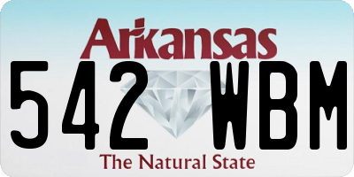 AR license plate 542WBM