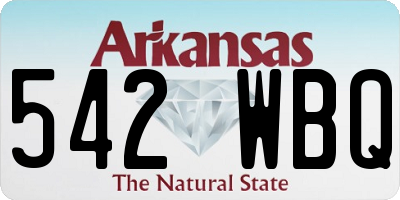 AR license plate 542WBQ