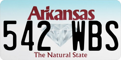 AR license plate 542WBS