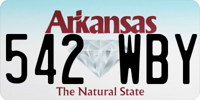 AR license plate 542WBY
