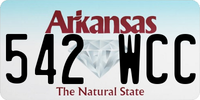 AR license plate 542WCC