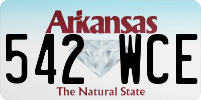 AR license plate 542WCE