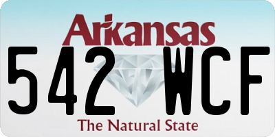 AR license plate 542WCF