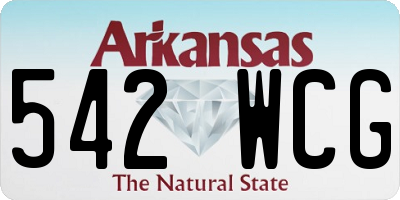 AR license plate 542WCG