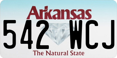 AR license plate 542WCJ