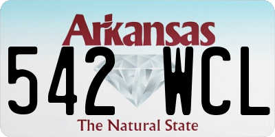 AR license plate 542WCL