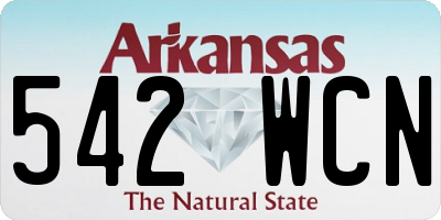 AR license plate 542WCN