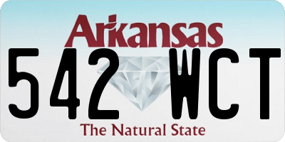 AR license plate 542WCT
