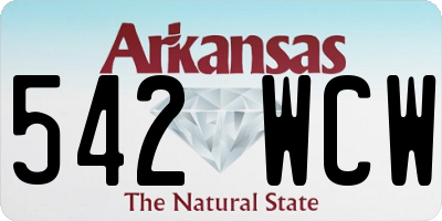 AR license plate 542WCW