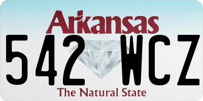 AR license plate 542WCZ