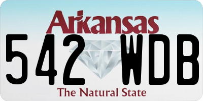 AR license plate 542WDB