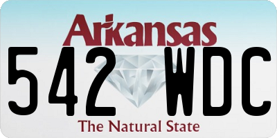 AR license plate 542WDC