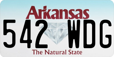 AR license plate 542WDG