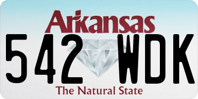 AR license plate 542WDK
