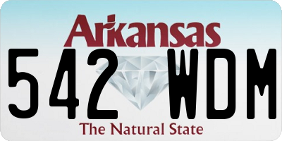 AR license plate 542WDM
