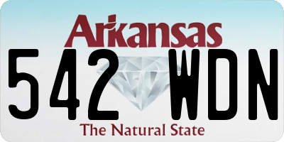 AR license plate 542WDN