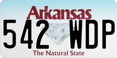 AR license plate 542WDP