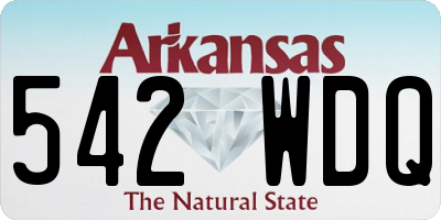 AR license plate 542WDQ