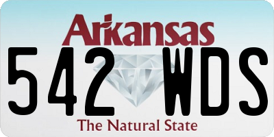 AR license plate 542WDS