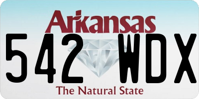 AR license plate 542WDX