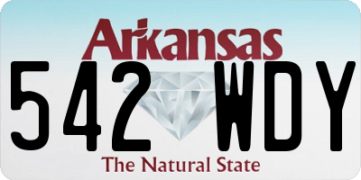 AR license plate 542WDY