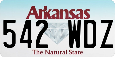 AR license plate 542WDZ