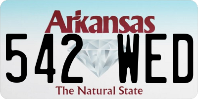 AR license plate 542WED