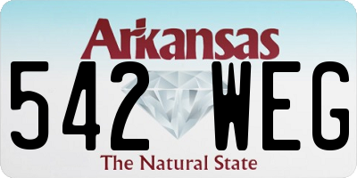 AR license plate 542WEG