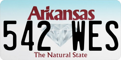 AR license plate 542WES