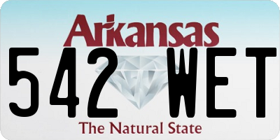 AR license plate 542WET