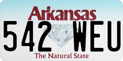 AR license plate 542WEU