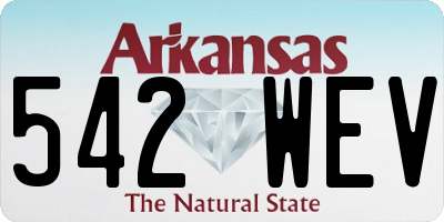 AR license plate 542WEV