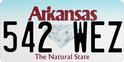 AR license plate 542WEZ