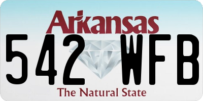 AR license plate 542WFB