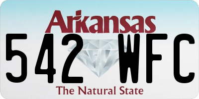 AR license plate 542WFC