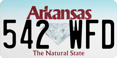 AR license plate 542WFD
