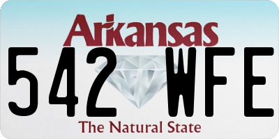 AR license plate 542WFE